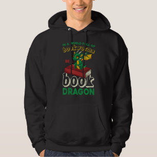 Het lezen in een wereld vol boekwormen is een boek hoodie