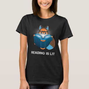 Het lezen is aangestoken shirt, het lezen is aange t-shirt