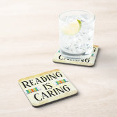 Het lezen is Caring Beverage Coaster Bier Onderzetter (Rechterzijde)