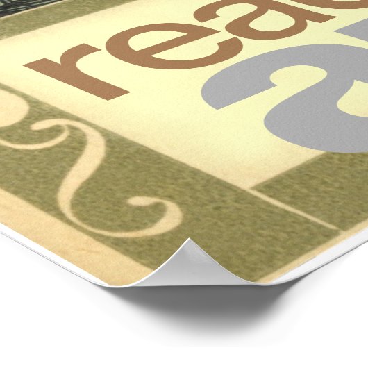 Het lezen is een avontuur poster (Hoek)