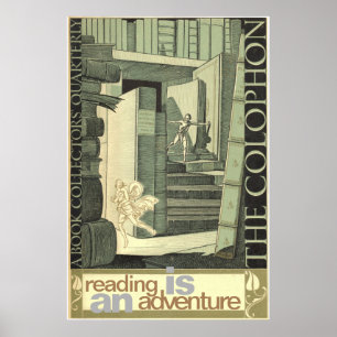 Het lezen is een avontuur poster