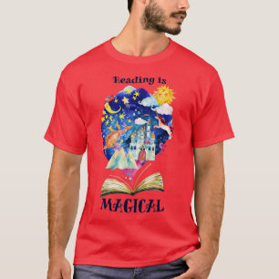 Het lezen is een Magische Bibliotheek Boekboeg Lee T-shirt