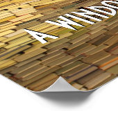 Het lezen is een venster aan het Prin van het Post Poster (Hoek)