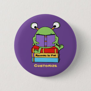 Het lezen is een vun boek dat Alien Button laadt