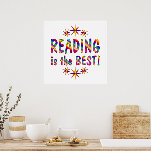 Het lezen is het beste poster (Keuken)