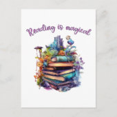 Het lezen is Magisch Briefkaart (Voorkant)