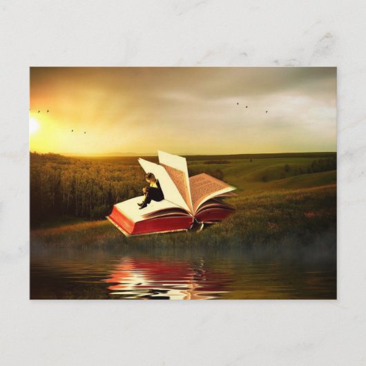 Het lezen is Magisch - pas me aan! Briefkaart (Voorkant)