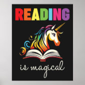 Het lezen is Magische RegenboogUnicor Poster (Voorkant)