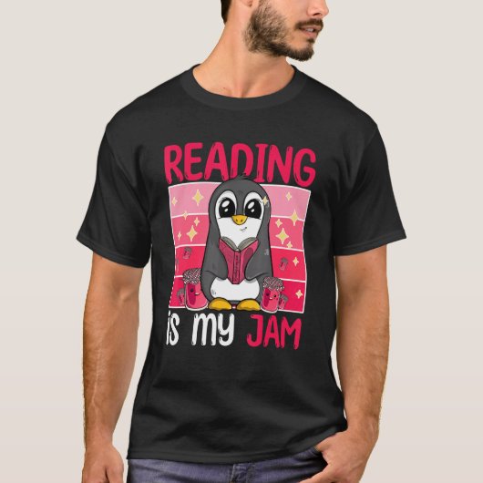 Het lezen is mijn jam dat ik graag Boek Funny Peng T-shirt (Voorkant)