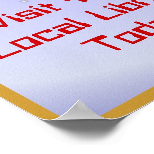 Het lezen is uit deze wereld poster (Hoek)