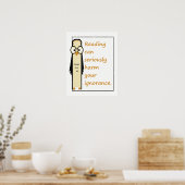 Het lezen kan de Onwetendheid van de Wise Owl Cita Poster (Keuken)