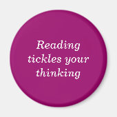 Het lezen kietelt je denken magneet (Voorkant)