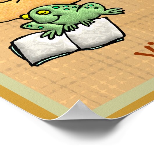 Het lezen maakt elke dag helderder poster (Hoek)