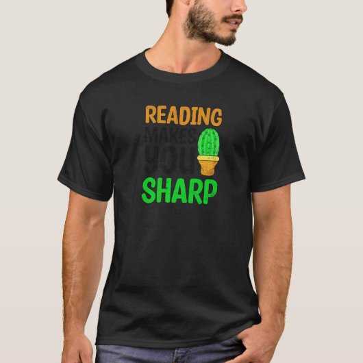 Het lezen maakt Sharp Ela leraar T-shirt (Voorkant)