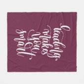 Het lezen maakt u slim fleece deken (Voorkant (Horizontaal))