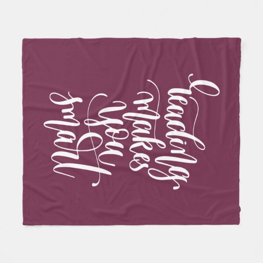 Het lezen maakt u slim fleece deken (Voorkant (Horizontaal))