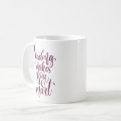 Het lezen maakt u slim koffiemok (Voorkant links)