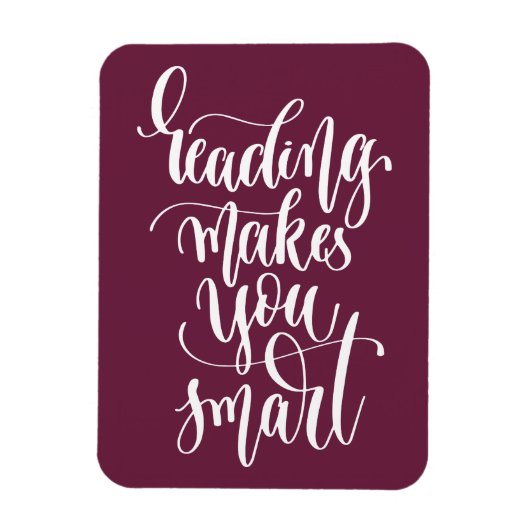 Het lezen maakt u slim magneet (Verticaal)