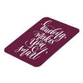 Het lezen maakt u slim magneet (Linkerzijde)