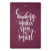 Het lezen maakt u slim mini klembord (Achterkant)