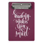 Het lezen maakt u slim mini klembord (Voorkant)