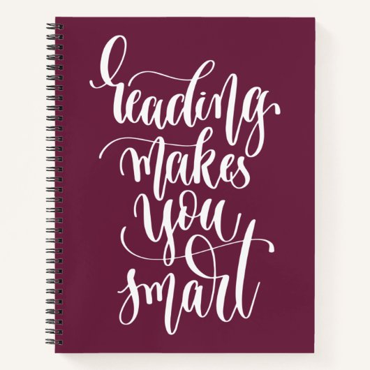 Het lezen maakt u slim notitieboek (Voorkant)