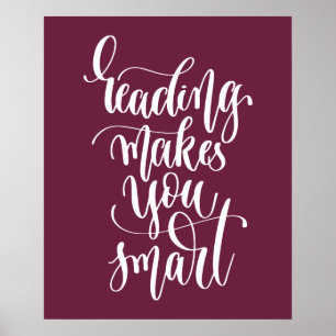 Het lezen maakt u slim poster