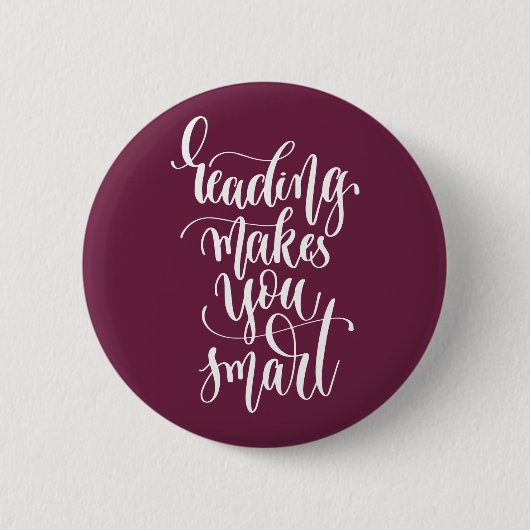 Het lezen maakt u slim ronde button 5,7 cm (Voorkant)