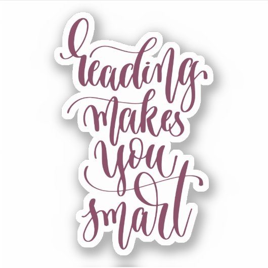 Het lezen maakt u slim sticker (Voorkant)