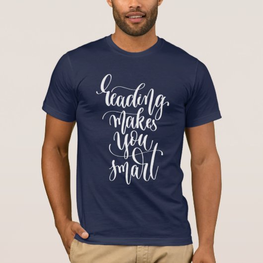 Het lezen maakt u slim t-shirt (Voorkant)