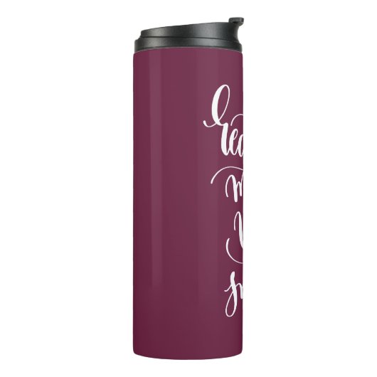 Het lezen maakt u slim thermosbeker (Gedraaid links)