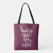 Het lezen maakt u slim tote bag (Achterkant)