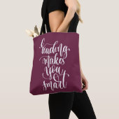 Het lezen maakt u slim tote bag (Dichtbij)