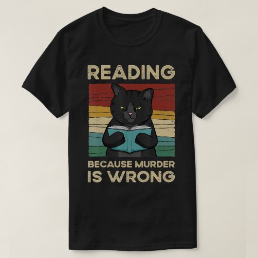 Het lezen omdat de Moord verkeerd is T-shirt (Design voorkant)