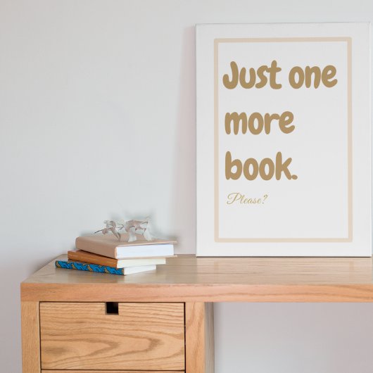 Het lezen van boeken één meer boek Poster