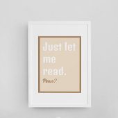 Het lezen van Boeken laat me Poster lezen