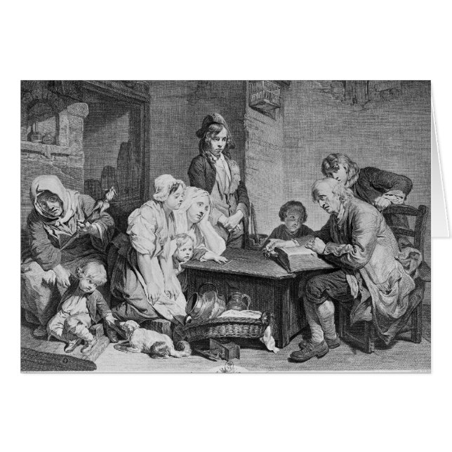 Het lezen van de bijbel (Voorkant Horizontaal)