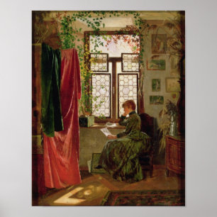 Het lezen van de brief poster