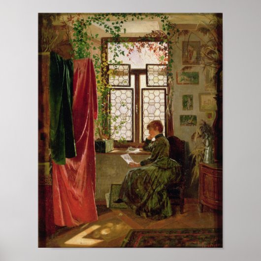 Het lezen van de brief poster (Voorkant)