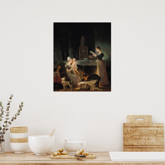 Het lezen van de brief poster (Keuken)