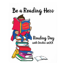 Het lezen van de dag op een stapel van de gebeurte