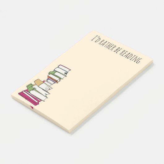 Het lezen van de liefdesstop Stuffer Post-it® Notes (Schuin)