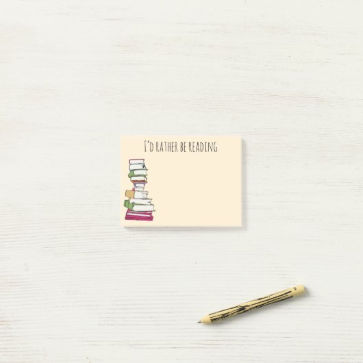 Het lezen van de liefdesstop Stuffer Post-it® Notes (Op bureau)