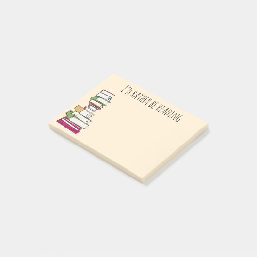 Het lezen van de liefdesstop Stuffer Post-it® Notes (Schuin)