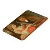 Het lezen van de palm (olie op het canvas) magneet (Linkerzijde)