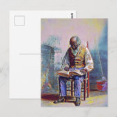 HET LEZEN VAN DE SCHERPEN DOOR THOMAS WATERMAN WOO BRIEFKAART (Voorkant / Achterkant)