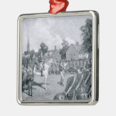 Het lezen van de Verklaring voor Washington's Metalen Ornament (Links)