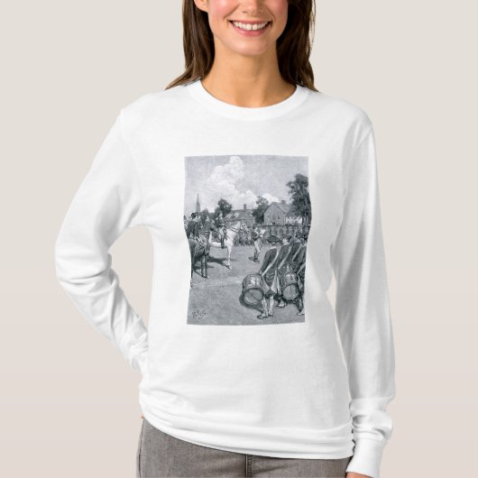Het lezen van de Verklaring voor Washington's T-shirt (Voorkant)