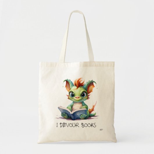 *~* HET LEZEN van devour BOEKEN AP88 Groene Baby D Tote Bag (Voorkant)
