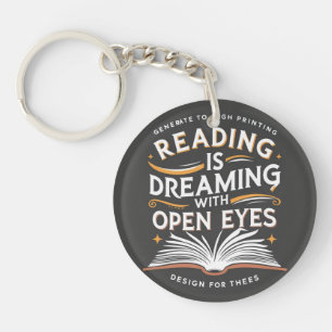 Het lezen van Dreaming Sleutelhanger